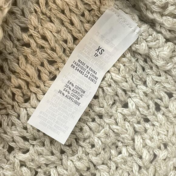 Aerie Tank Top Womens XS Beige Crochet Knit Coastal Beach Boho Summer Sleeveless - Picture 6 of 10